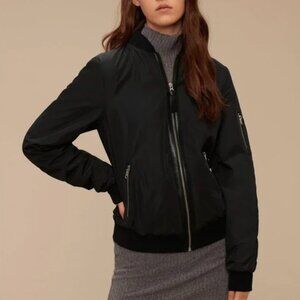 Mackage Cara Nylon Bomber Jacket, Size XS